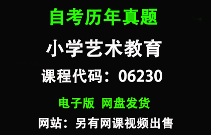自考福建06230小学艺术教育历年真题和答案
